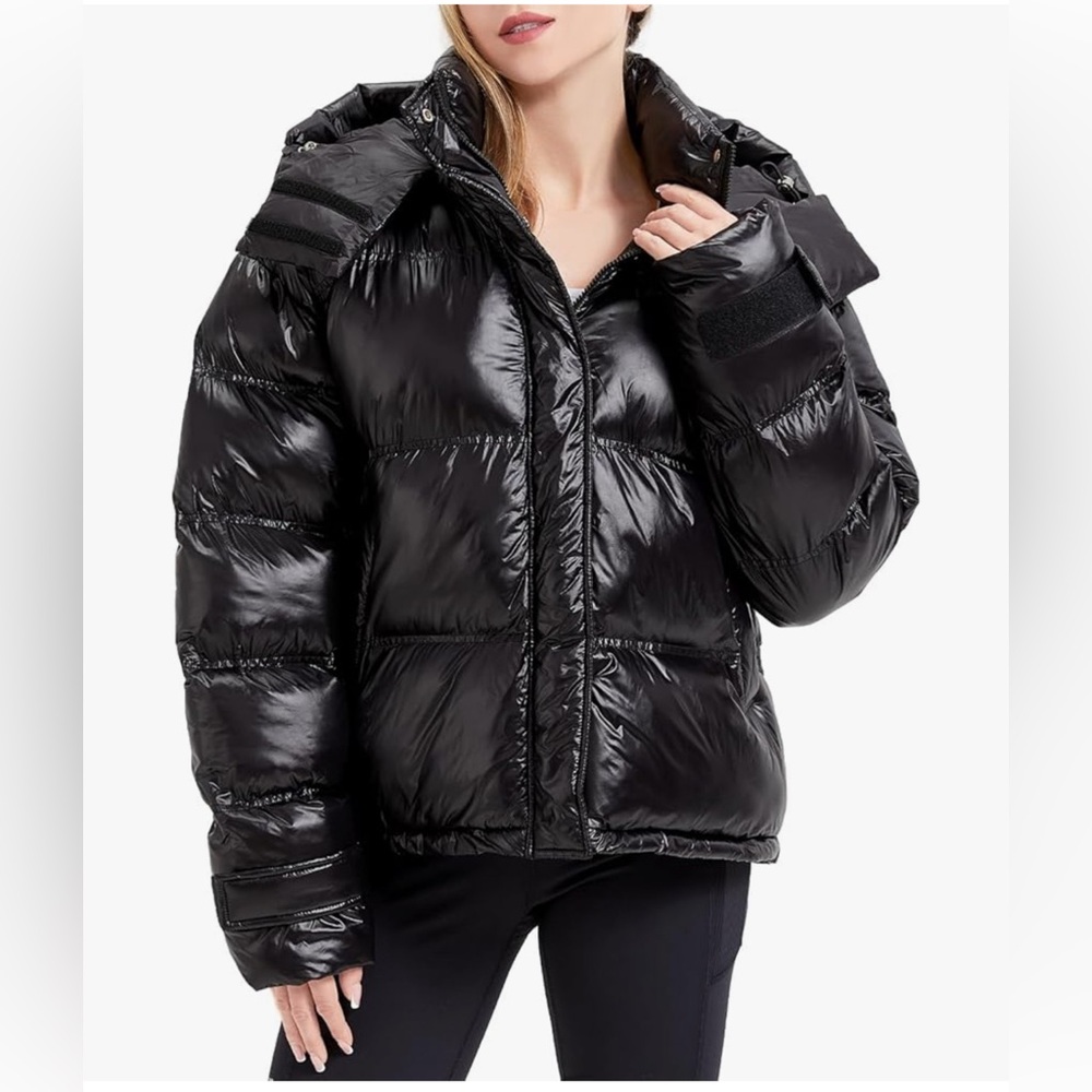 Women's Thickened Down Hooded Full Zip Winter Coat XL l